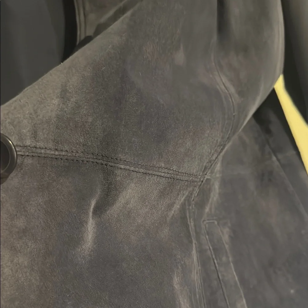 Bernardo Blue Leather Jacket Classic Style - Picture 4 of 4